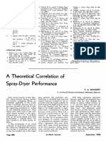 Theoretical Correlation Spray-Dryer Performance: R. Gilliland