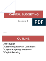 Capital Budgeting: Session 3