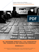 El Informe Pericial y El Concepto de Tenencia en Casos de Drogas. Módulo I PDF