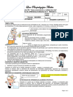 GUÍA DE APRENDIZAJE SEMANA No 8-2P QUÍMICA 11