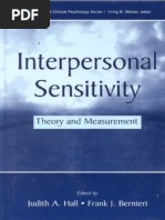 (The LEA Series in Personality and Clinical Psychology) Judith A. Hall, Frank J. Bernieri-Interpersonal Sensitivity - Theory and Measurement - Lawrence Erlbaum Associates (2001) PDF