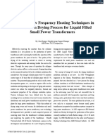 The Use of Low Frequency Heating Techniques in The Insulation Drying Process For Liquid Filled Small Power Transformers