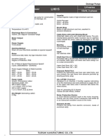 Specifications LH-series 15kW, 3-Phase: Model