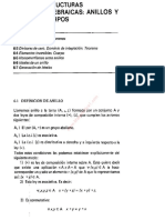 Tema 6 Estructuras Algebraicas Anillos y Cuerpos PDF