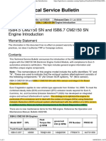 Technical Service Bulletin: ISB4.5 CM2150 SN and ISB6.7 CM2150 SN Engine Introduction