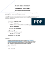 Southern Cross University Assignment Cover Sheet