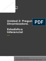 Pregunta Dinamizadora Unidad 2 Estadística Inferencial.