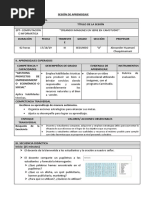 Sesion de Aprendizaje