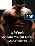 4 Week Anabolic Weight Lifting Workouts PDF