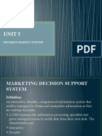 Unit 5: Decision Making System