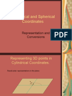 Cylindrical and Spherical Coordinates