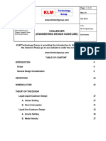 Coalescer (Engineering Design Guideline) : KLM Technology Group