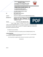 Ampliacion de Presupuesto N 01 Chaquella