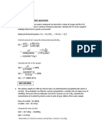 Lecture 3B: Self Assessment Questions: Find The Amount of C Using The Chemical Formula