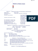 MSDS For Methyl Oleate