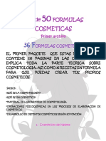 50 Formulas Cosmeticas Indice PDF