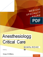 Anesthesiologg Critical Care: 0 A R RE W