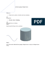 Project Curve: File Tab Start Modeling