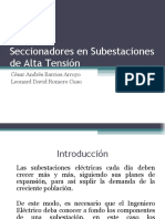 Seccionadores en Subestaciones de Alta Tensión