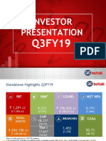 Kotak - Q3FY19 Investor Presentation