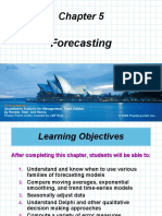 Forecasting: To Accompany