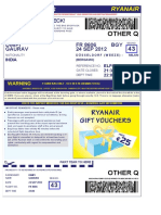 Ryanair Boarding Pass