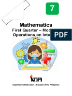 Math7 - q1 - Mod5 - Operations On Integers