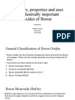 Structure, Properties and Uses of Industrially Important Oxides of Boron