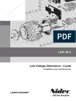 Low Voltage Alternators - 4 Pole: Installation and Maintenance