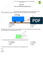 Atividade 05 - Decomposição de Forças