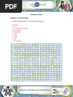 Learning Activity 3 Evidence: Let's Find Words!