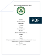 La Importancia de Las Autopsias Médico Legales Incluyendo La Ley de Autopsia en La Rep. Dom