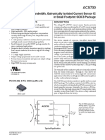 1 MHZ Bandwidth, Galvanically Isolated Current Sensor Ic in Small Footprint Soic8 Package