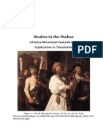 Studies in The Psalms Poetic Analysis An