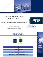 Chemical Reaction Engineering: Cap Iii: Rate Laws and Stoichiometry