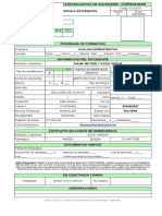 FO-CE-01 FOrmulario de Matricula