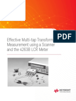 Effective Multi-Tap Transformer Measurement Using A Scanner and The 4263B LCR Meter