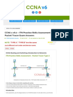 Ccna 1 v6 0 E28093 Itn Practice Skills Assessment Packet Tracer Exam Answers