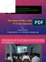 Lesson 13-THE POWER OD TV VIDEO IN THE CLASSROOM