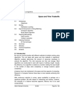 Unit 9 Space and Time Tradeoffs: Structure