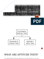 Aptitude Tests