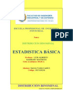 Distribucion Binominal, Tarea