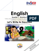 English: Let's Write To Describe