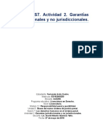 M12. U3. S7. Actividad 2. Garantías Jurisdiccionales y No Jurisdiccionales