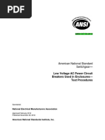 ANSI C37.50-2012: American National Standard Switchgear