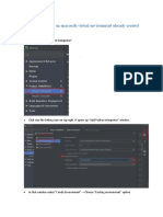 Setup Pycharm With An Anaconda Virtual Environment Already Created