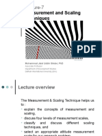 Measurement and Scaling Techniques