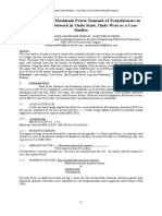 Load Survey and Maximum Power Demand of Transformers in Power System Network in Ondo State, Ondo West As A Case Studies