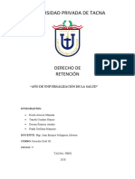 DERECHO DE RETENCION. Grupo 8