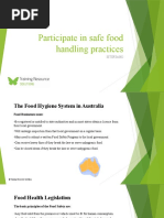 Participate in Safe Food Handling Practices SITXFSA002 - Powerpoint